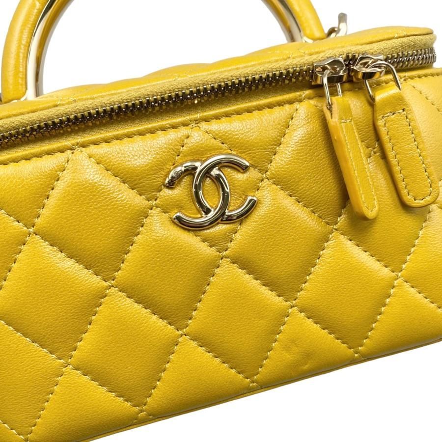 シャネル CHANEL  ココマーク バニティ ゴールド金具  ハンドバッグ グレインド 中古 ☆E2767 中古（やや傷や汚れあり） シャネル ハンドバッグ ショルダー