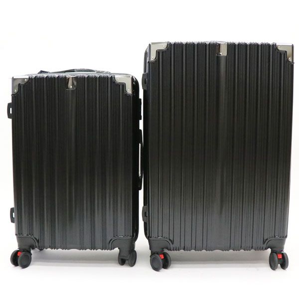 HIRO キャリーケース ブラック Mサイズ 約63L PC＋ABS樹脂製 TSAロック