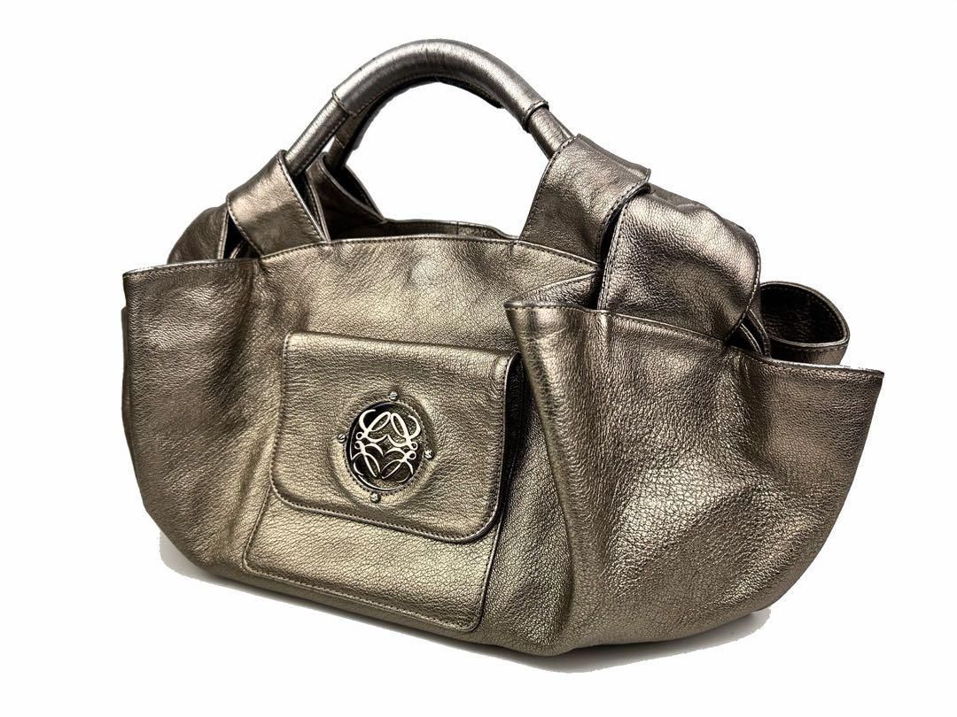 ロエベ LOEWE ナッパアイレ アナグラム ハンドバッグ ゴーストスキン  