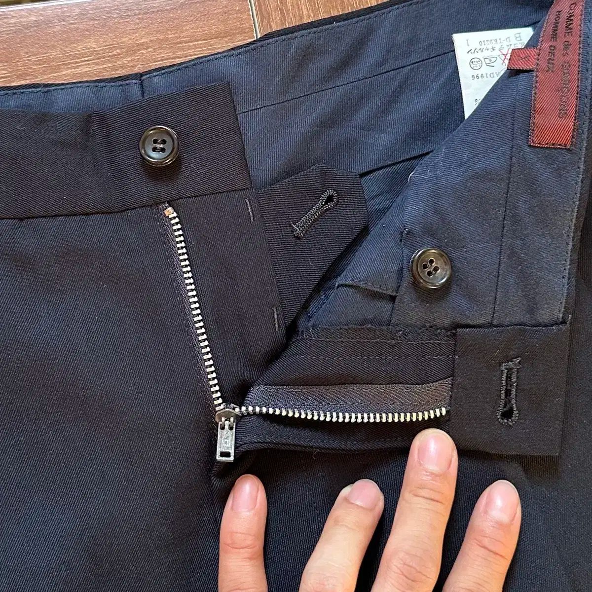 90S VINTAGE田中オム コムデギャルソン ツータック テーパード パンツ