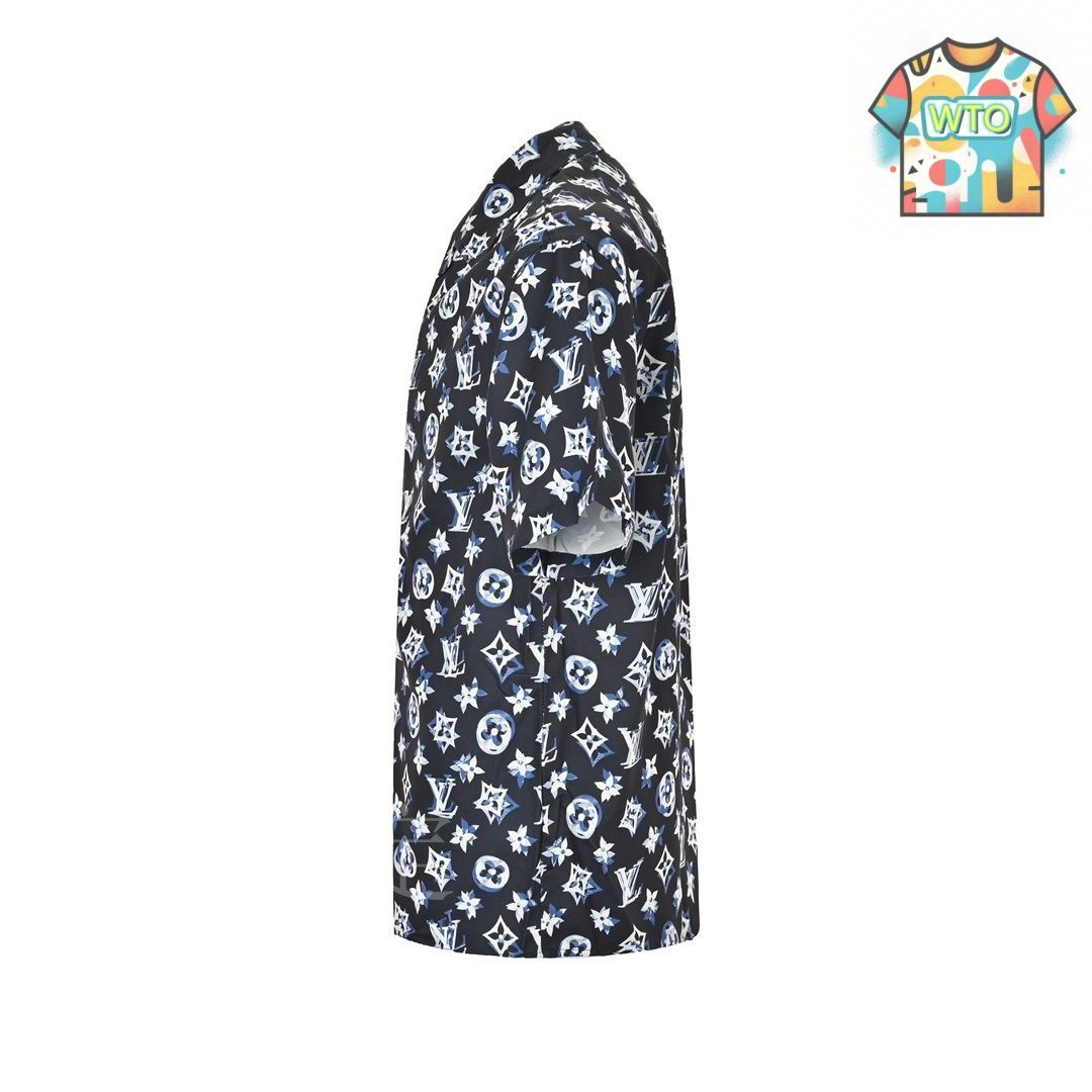 【大人気】LOUIS VUITTON ルイヴィトン 総柄　オールオーバー　半袖 今日特価】Louis Vuitton 24ss オールオーバーモノグラム半袖