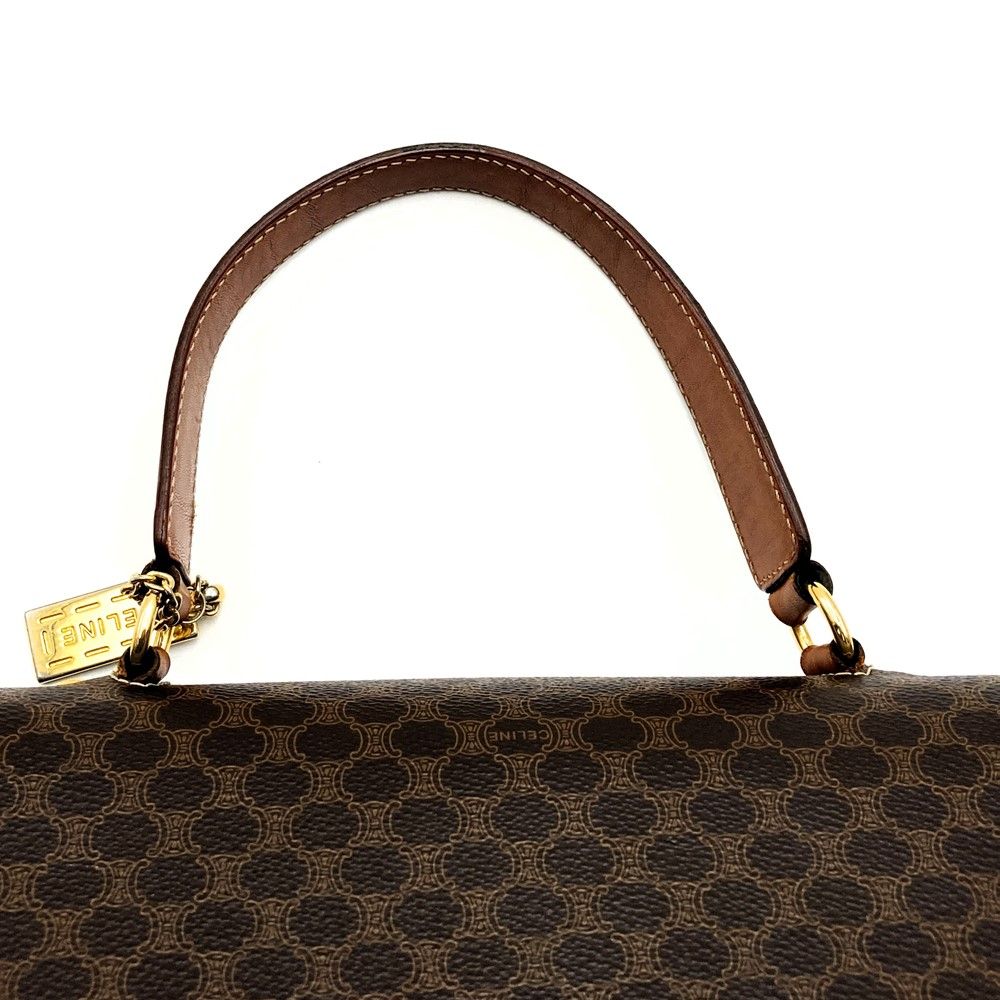 CELINE セリーヌ M94 ハンドバッグ マカダム PVC レザー