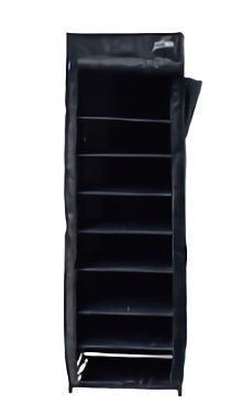 TRI SHELFRACK SERIES DUSTPROOF SHOERACK Cooper POLY-BLACK SLW236 | 収納ラック シェルフラック ロールアップ ミリタリーテイスト ジッパー式 ファスナー式 工具不要 組み立て簡単 丈夫 収納 