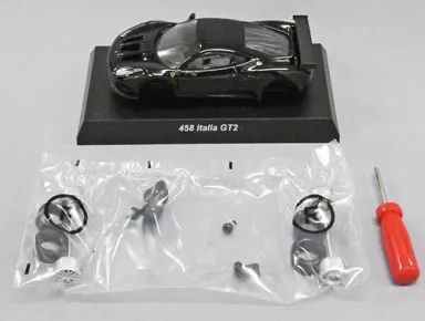 中古】ミニカー 1/64 Ferrari 458 Italia GT2(ブラック