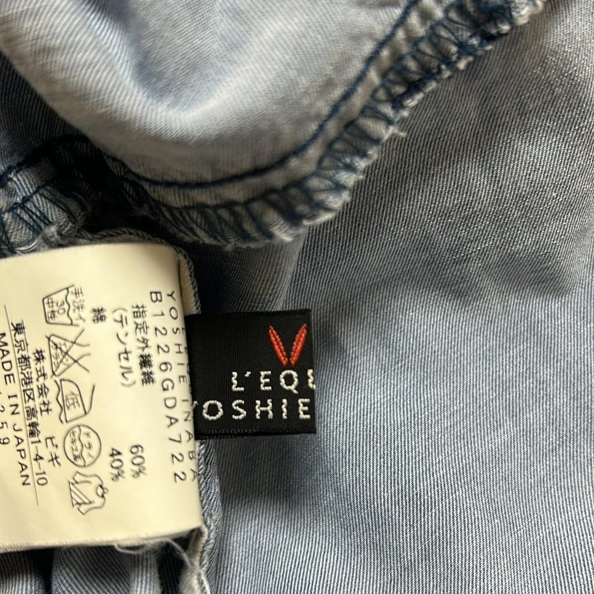 ヨシエイナバ　レキップ　ツーピース　38 YOSHIE INABA レキップ ヨシエイナバL'EQUIPE 千鳥格子ショート
