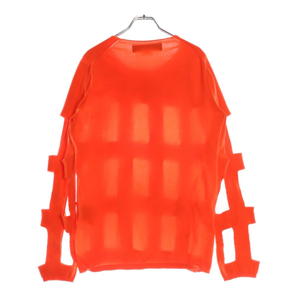 極美品 89AW⭐️コムデギャルソンオム 長袖ニット オレンジ XL位 COMME des GARCONS HOMME PLUS (コムデギャルソンオムプリュス