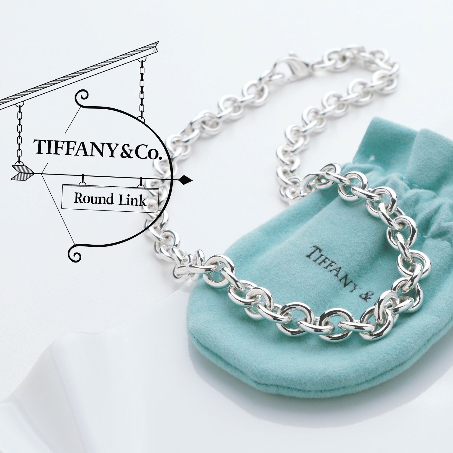 美品 ティファニー TIFFANYu0026Co. ラウンドリンク ネックレス