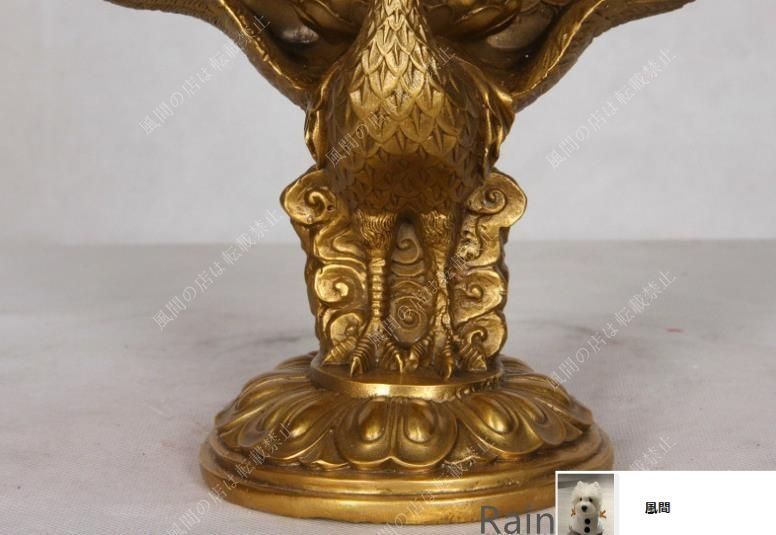 孔雀明王仏像 工芸品 美術品 置物 新品・未使用】強くお勧め☆純銅 手作り 工芸品 置物を置く収蔵