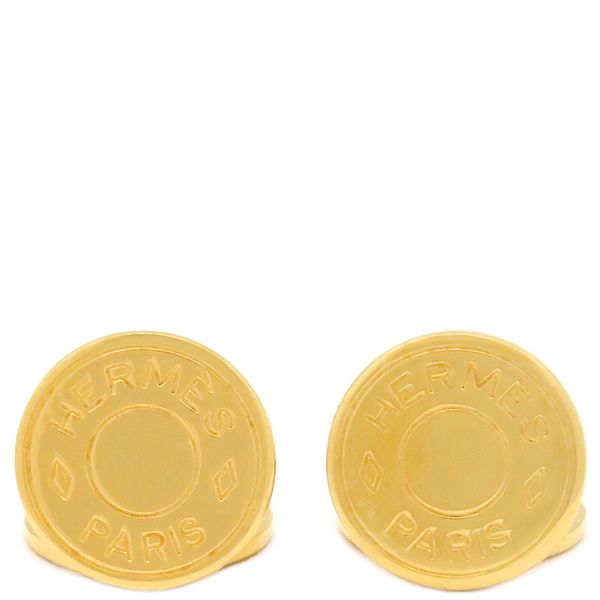 エルメス HERMES カフス セリエ カフス カフリンクス GP ゴールド ラウンド サークル