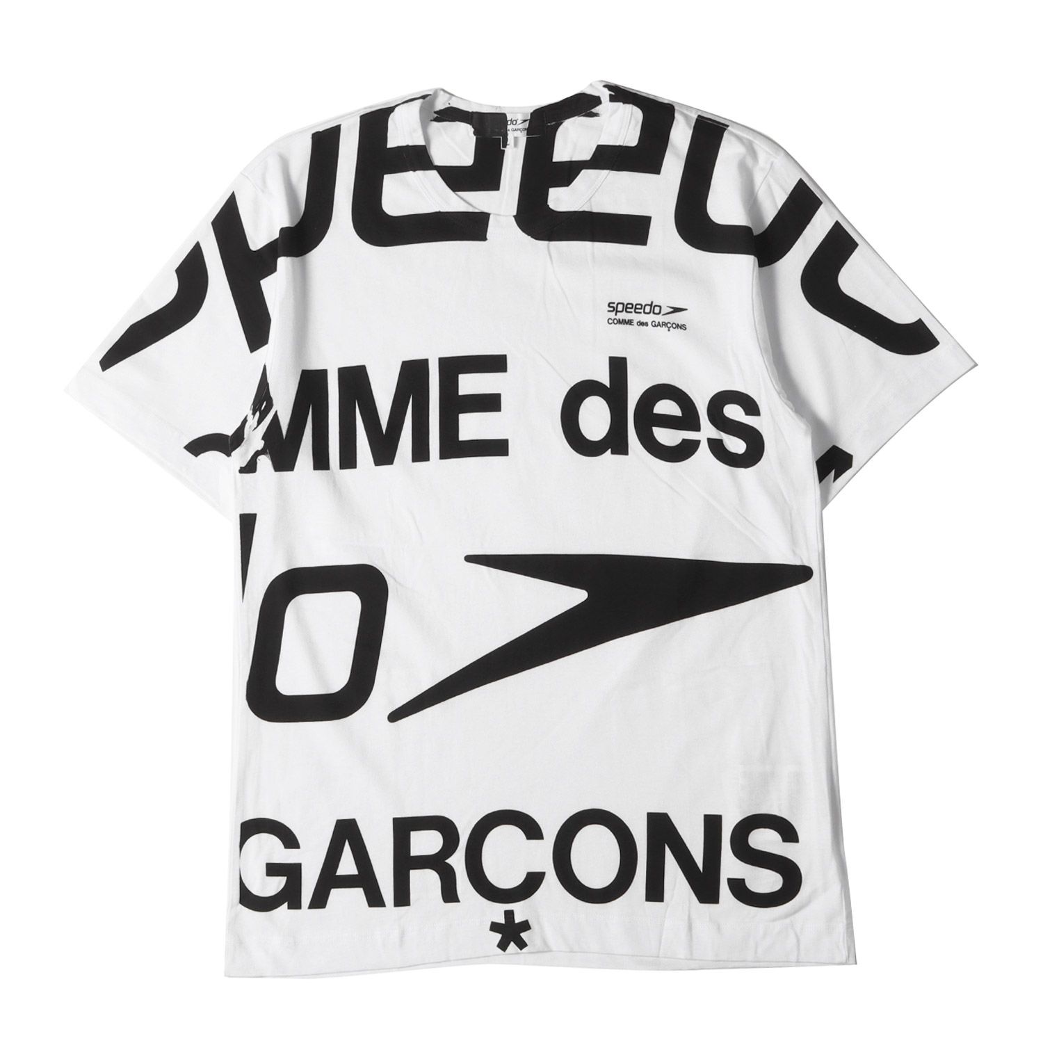 美品 COMME des GARCONS コムデギャルソン Tシャツ サイズ:L 06SS Speedo Swimwear ロゴ バインダーネック 半袖 Tシャツ アーカイブ Y2K モード ホワイト 白 トップス カットソー コラボ【メンズ】 - メルカリ