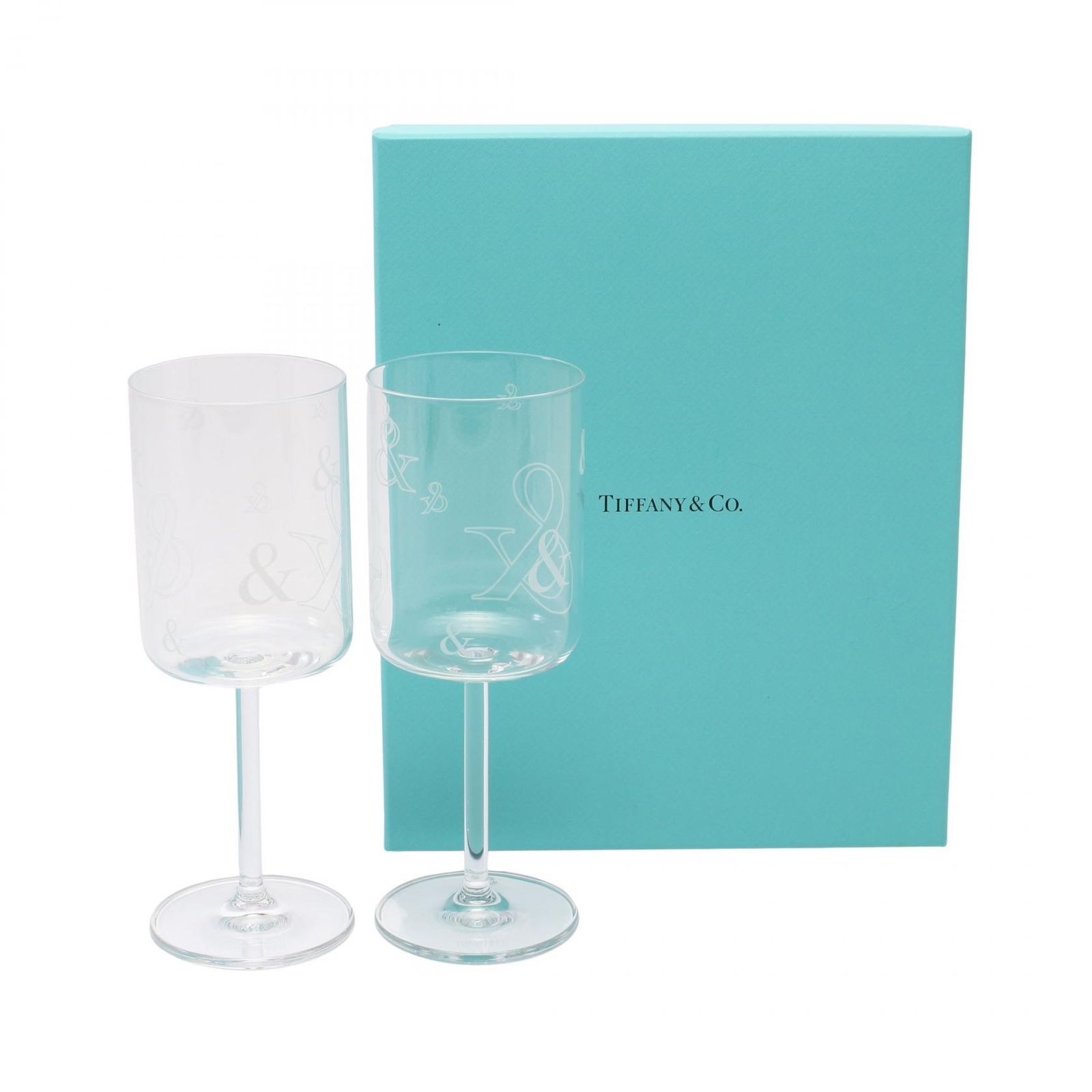 ティファニー ペア ワイングラス 未使用 Tiffany \u0026 Co. ペア 