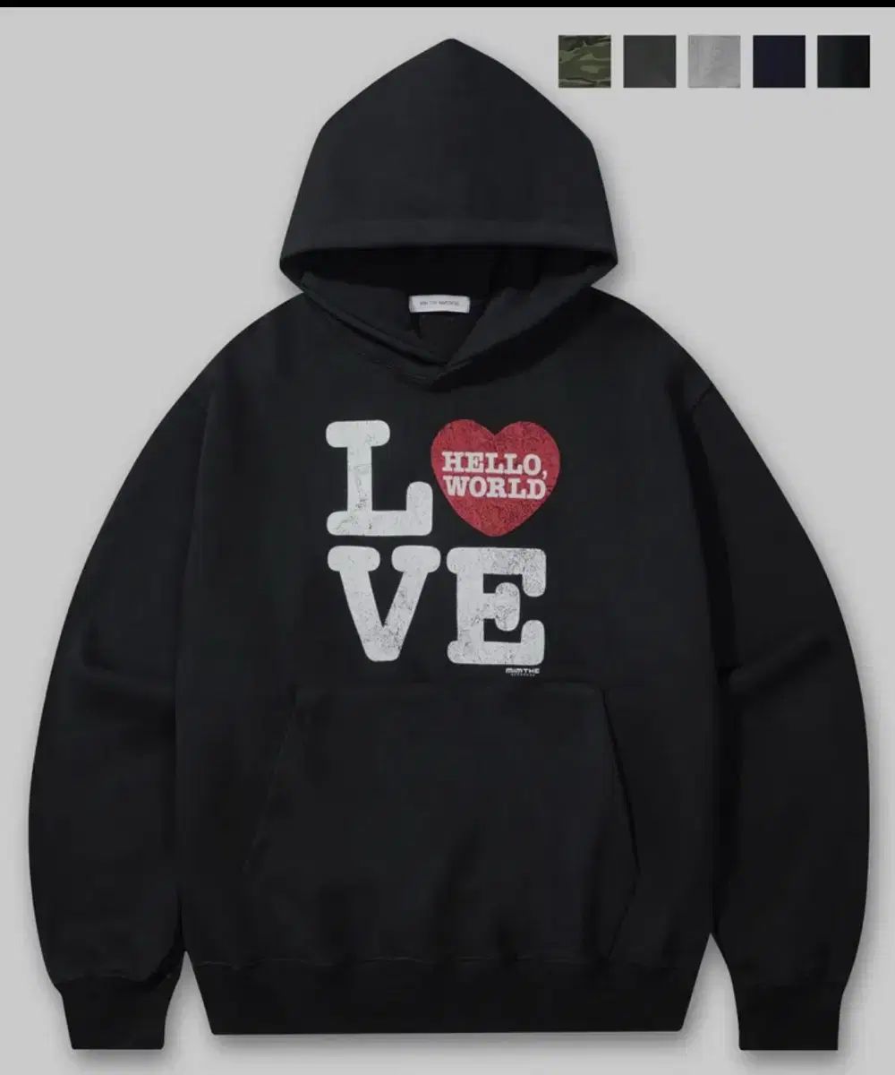 ミンダー ウォード ラブ ハローワールド LOVE フード付きTシャツ