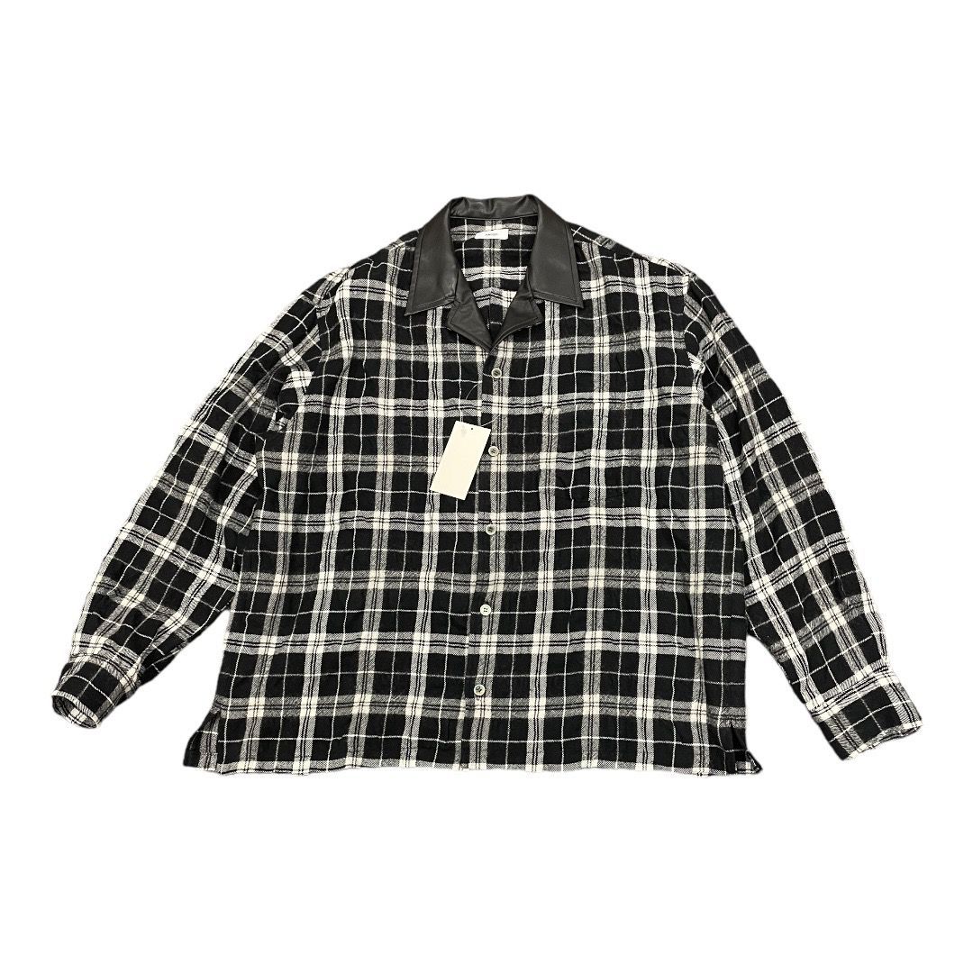 定価38500円 Allege 22AW Open Collar Check Shirt オープンカラー チェックシャツ アレッジ  AL22W-SH03 4