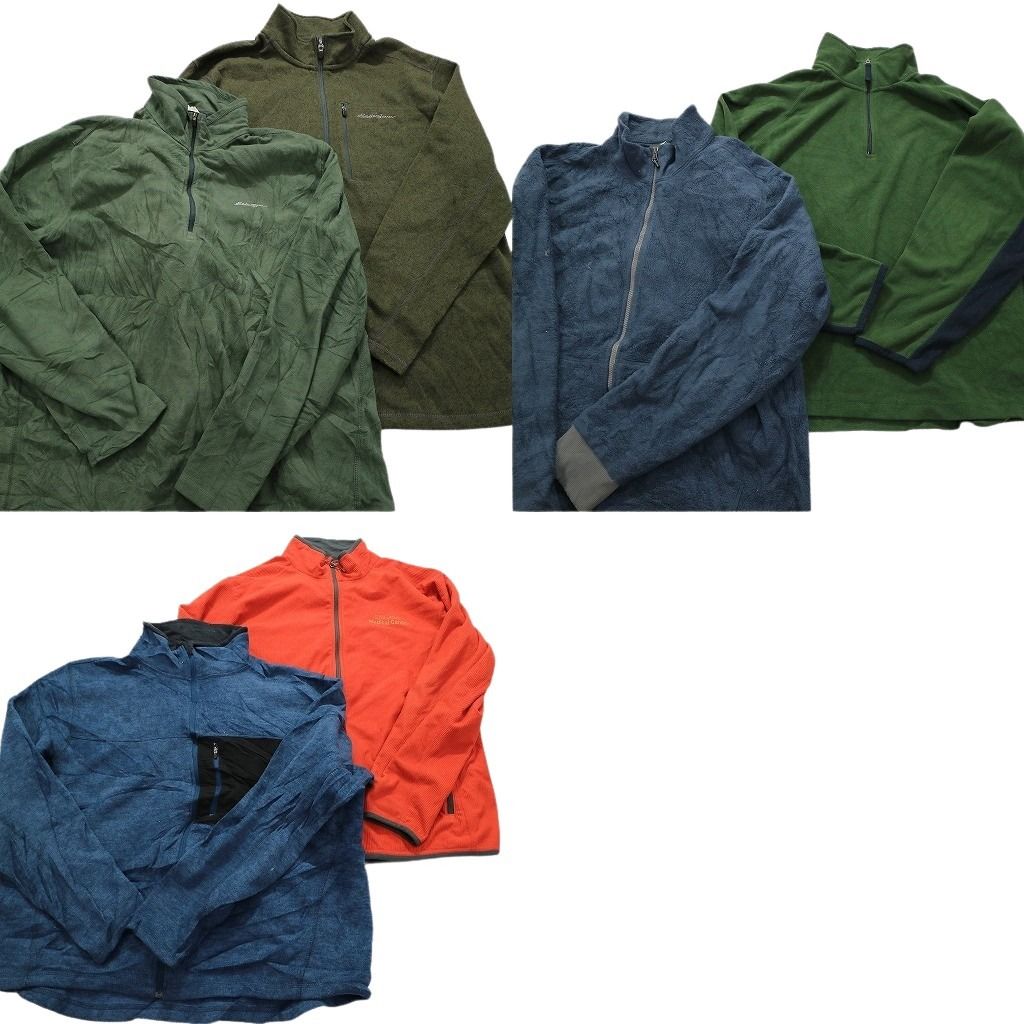 古着卸 まとめ売り ブランドMIX フリース 6枚セット (メンズ XL ) REI エルエルビーン GAP エディーバウアー 中古 古着 MY4277
