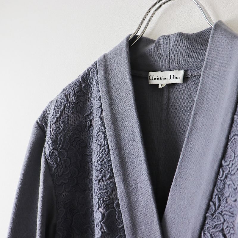 クリスチャンディオール Christian Dior ウール フラワー刺繍 V  
