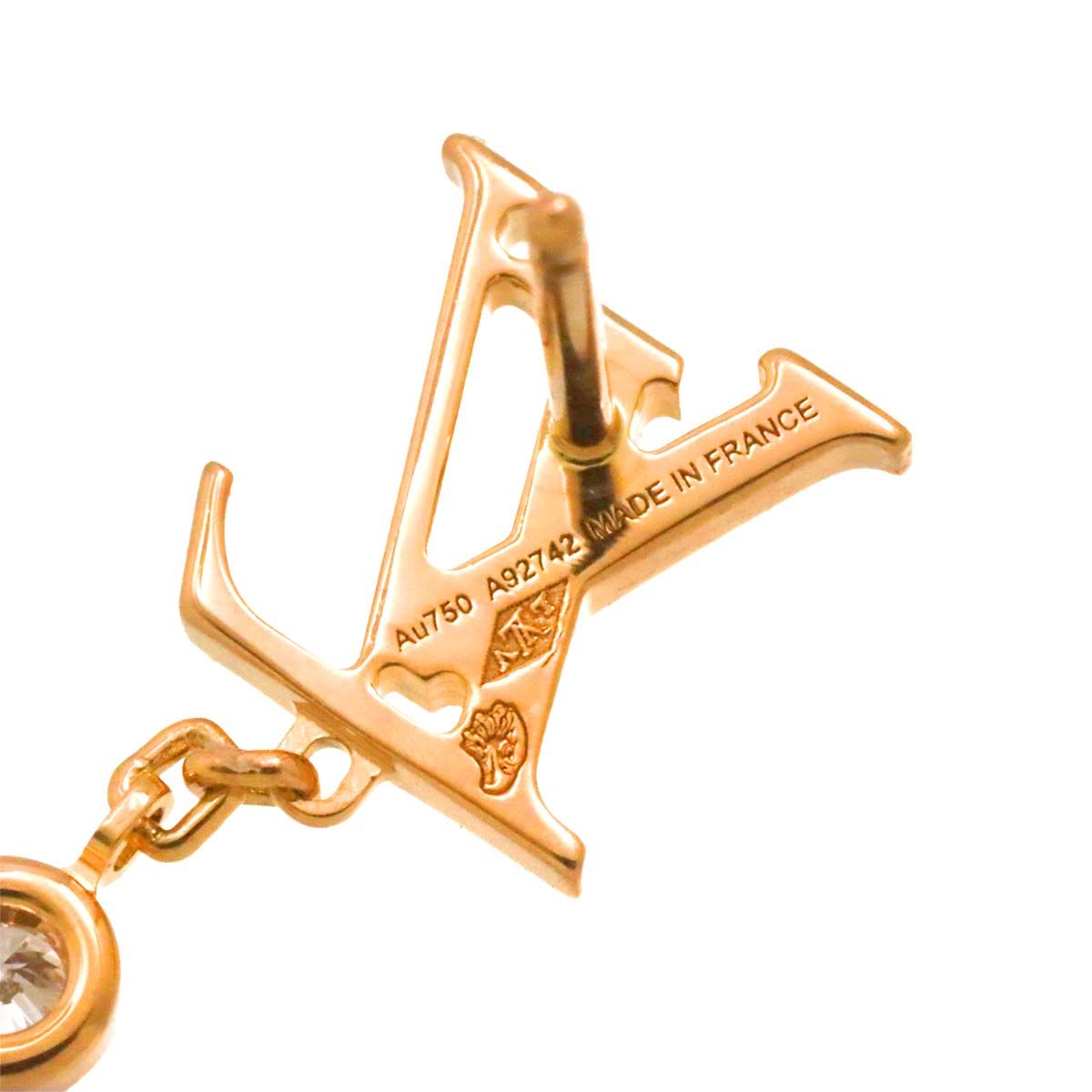 ルイ ヴィトン LOUIS VUITTON イディール ブロッサム ダイヤ ピアス  