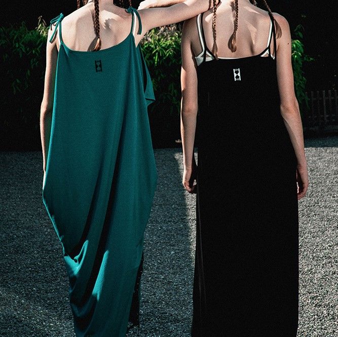beautiful people ビューティフルピープル 21AW 日本製 double-end bear smooth camidress キャミソールマキシワンピース 1145304001 36 Green ロング トップス【中古】【beautiful people】 beautiful people - beautiful people ビューティフルピープル 21AW