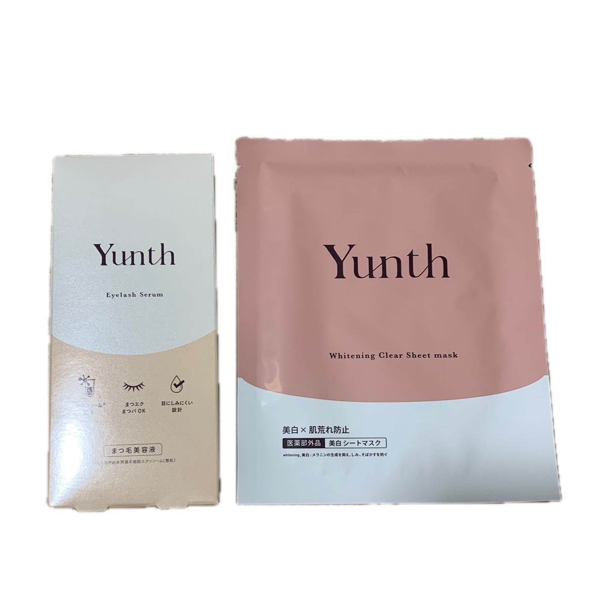 Yunth ユンス アイラッシュセラムEX 6箱 ホワイトローションマスク 4枚 新品】Yunth ユンス アイラッシュセラム EX ホワイトローション