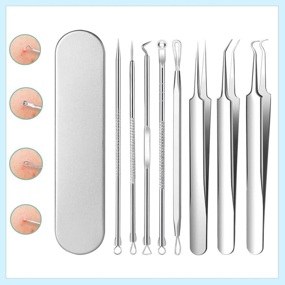 Pinkiou [正規品]角栓取り 毛抜き ピンセット[先端は幅0.1mm