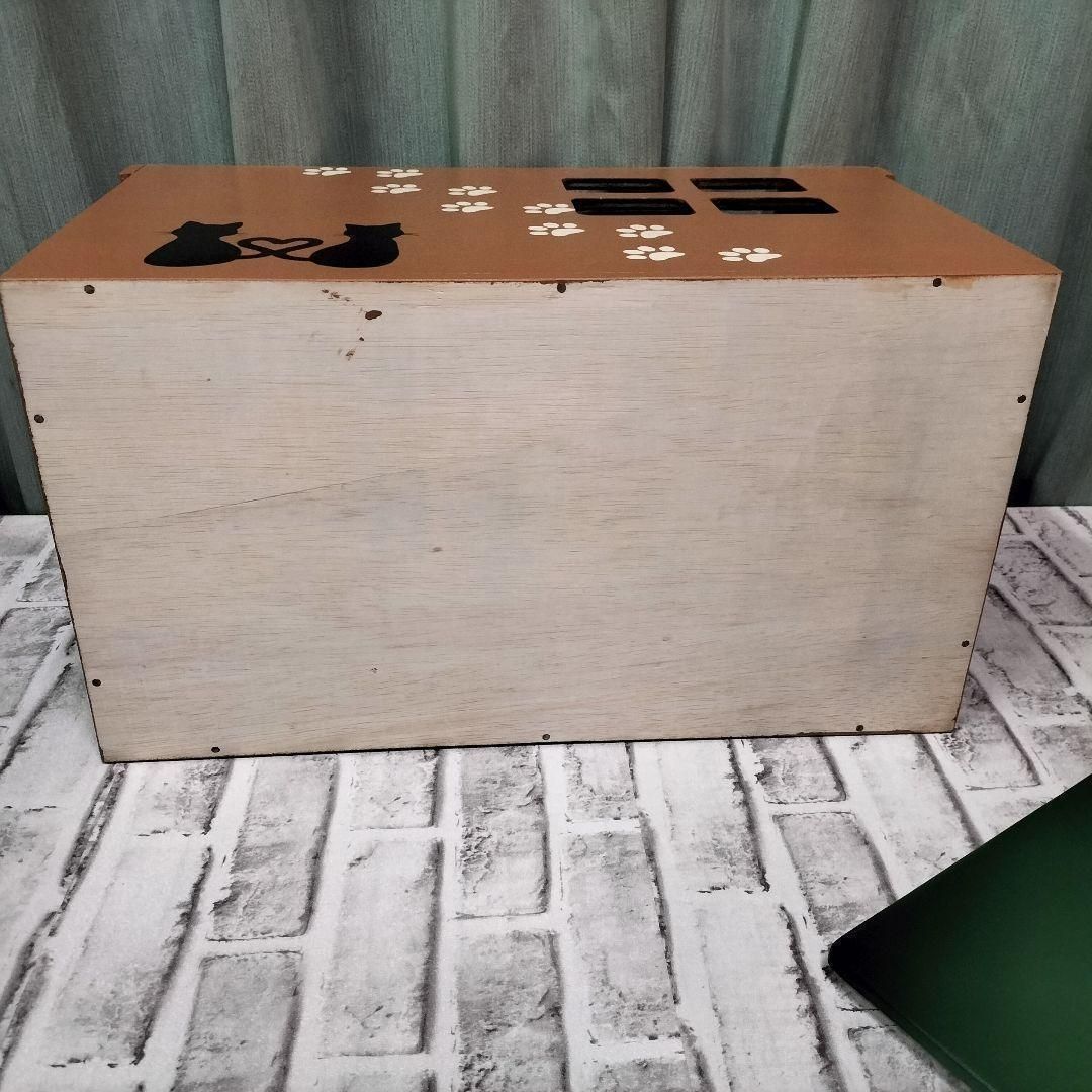 49《キャットハウス》りんご箱 保護猫 ネコ 犬 小屋 ケージ ハウス 木