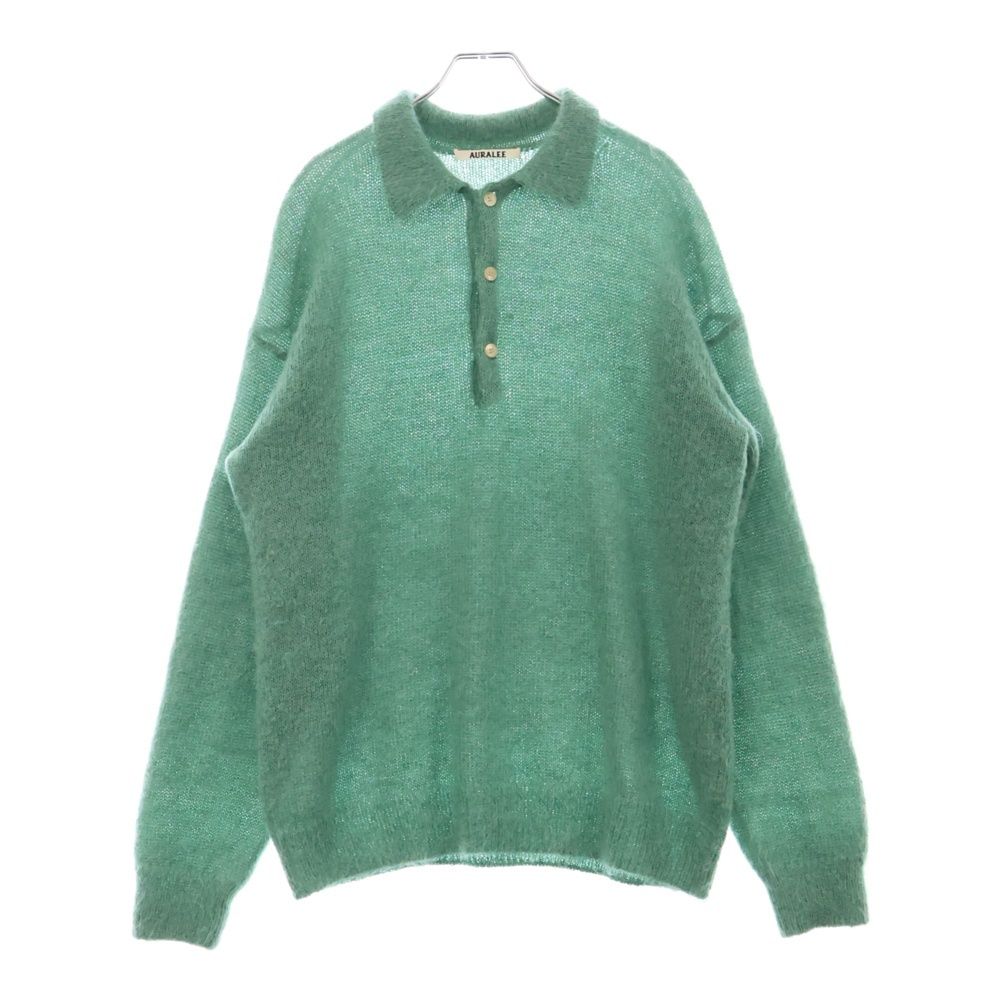AURALEE (オーラリー) 23AW BRUSHED SUPER KID MOHAIR KNIT POLO AURALEE (オーラリー) 23AW BRUSHED SUPER KID MOHAIR KNIT POLO