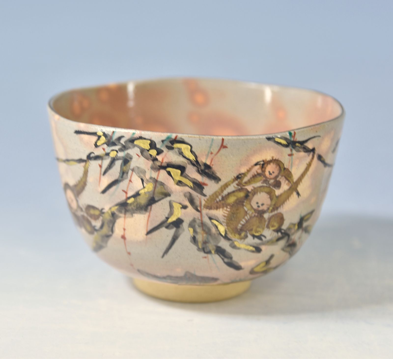 【未使用】 茶碗 紫雲 乾山写 猿 茶道具 橋本紫雲 「乾山写猿 茶碗」# 茶道具 #抹茶碗 #京焼 押印 共箱 - メルカリ