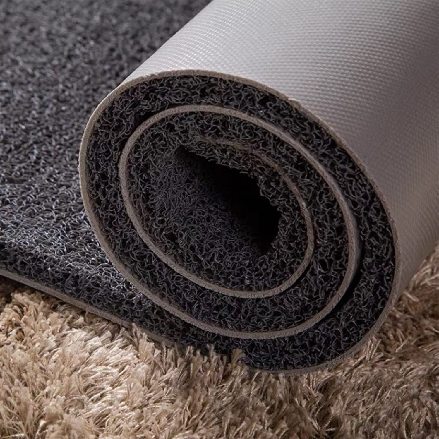 sumunior 大判 泥落としマット 300x120cm 厚さ13mm 玄関マット 洗える 無地 泥落とし 屋外屋内 業務家庭所に適用滑り止め ドアマット 足ふきマット 大判 雨 雪 オールシーズン フロアマット PVCヘチママット室外