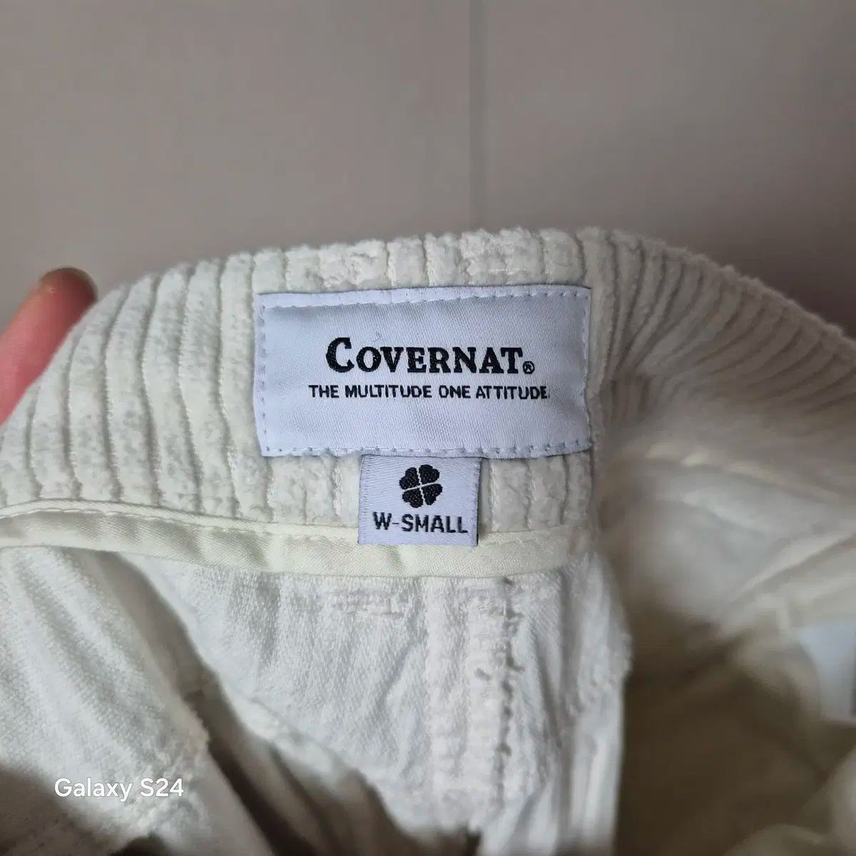 COVERNAT ブルゾン コーデュロイ ホワイト COVERNAT ブルゾン コーデュロイ ホワイト