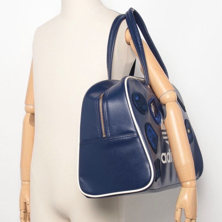 新品⭐️adidas originals ラージ ボーリングバッグ ダークブルー