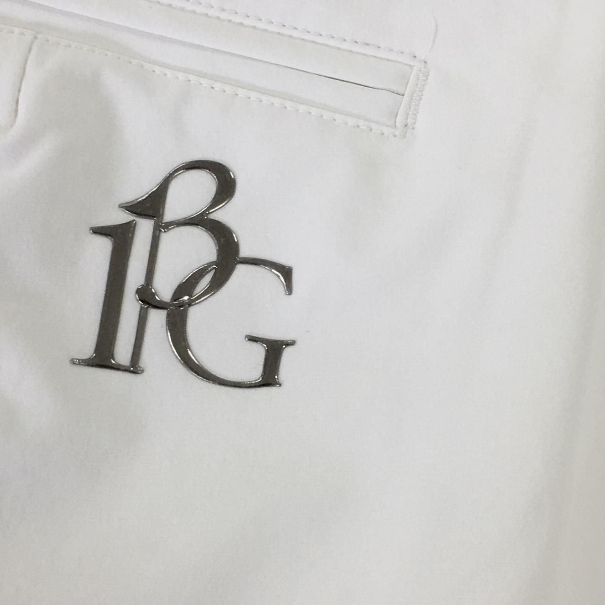 【未使用品】1PIU1UGUALE3 GOLF 裾ジップロゴパンツ サイズS 超美品】ウノピュウノウグァーレトレ パンツ 白 鶴 裾ジップ