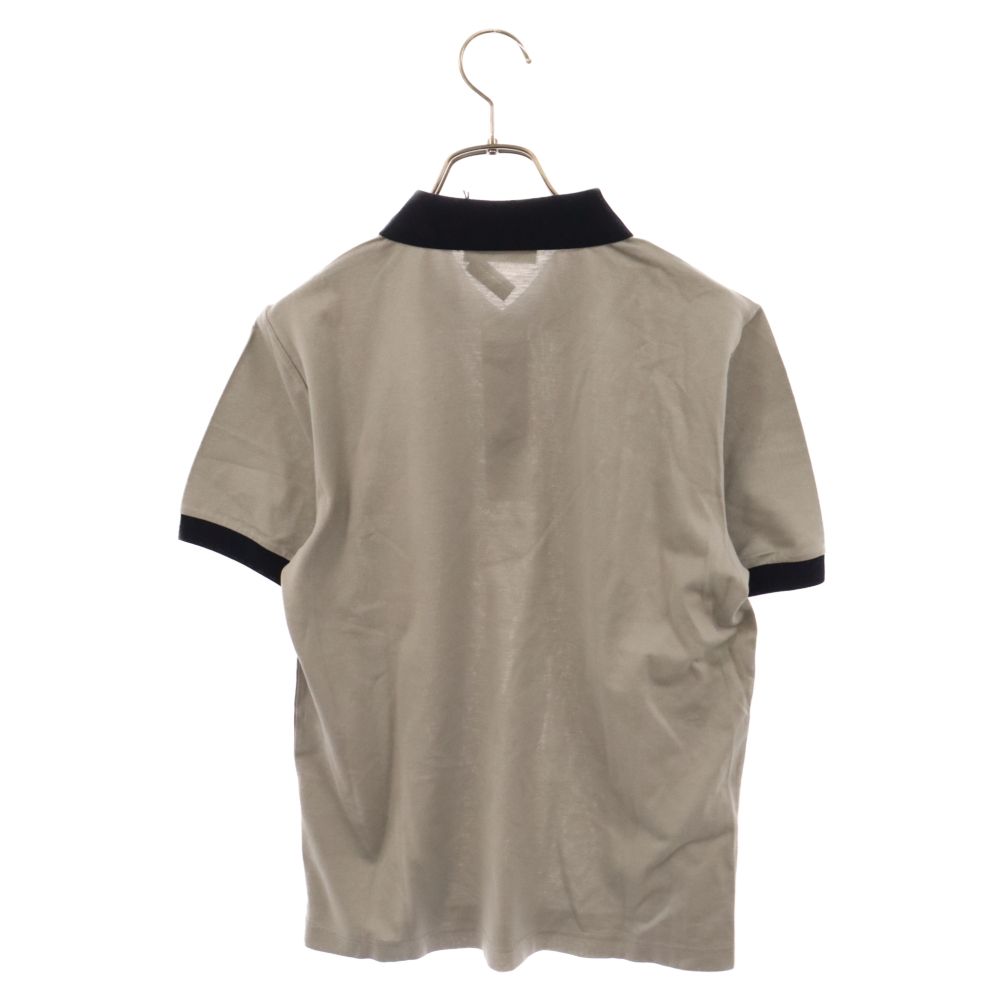 PRADA ポロシャツ 半袖 プラダ PRADA ポロシャツ 半袖 ロゴ ライン M 黒 ブラック /KH