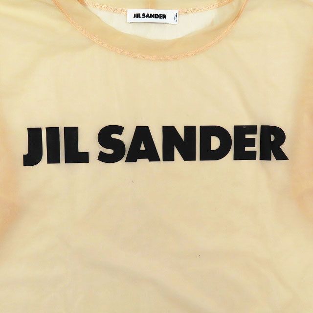 ジルサンダー JIL SANDER ロゴ シースルー カットソー シアーTシャツ 