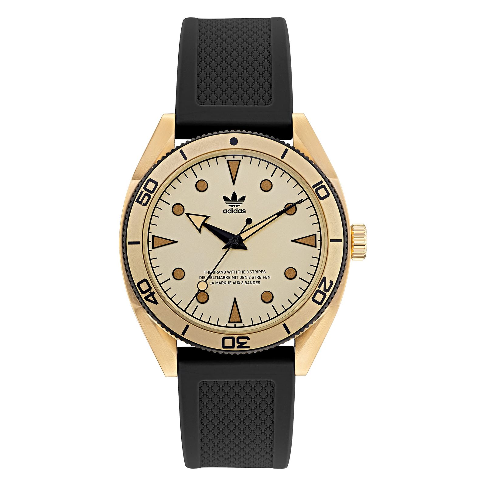 Adidas Originals Watch 腕時計 EDITION TWO AOFH22002 メンズ ブラック ゴールド1