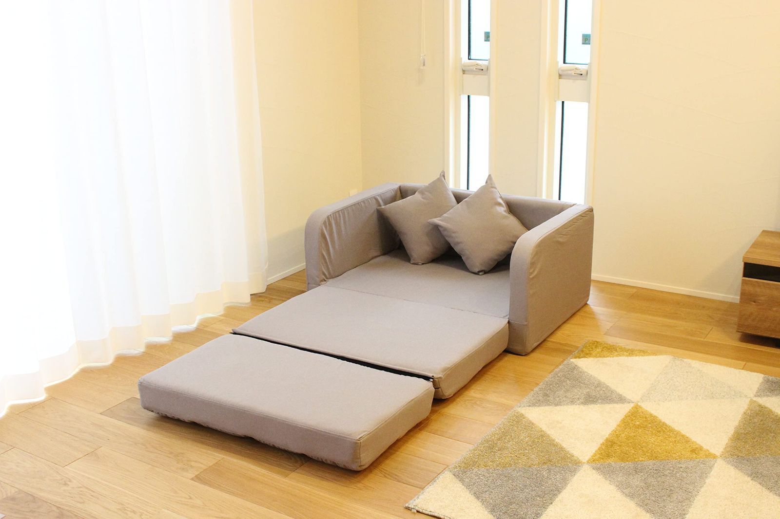 在庫 H670 SH 280 mm ベッド時W1030 x x x D720 ソファー時W1030 D1800 オレンジ x 3WAY コンパクトカウチソファ H500 床高 150 mm ビータ Vita WWW_KANDAIZUMI_COM