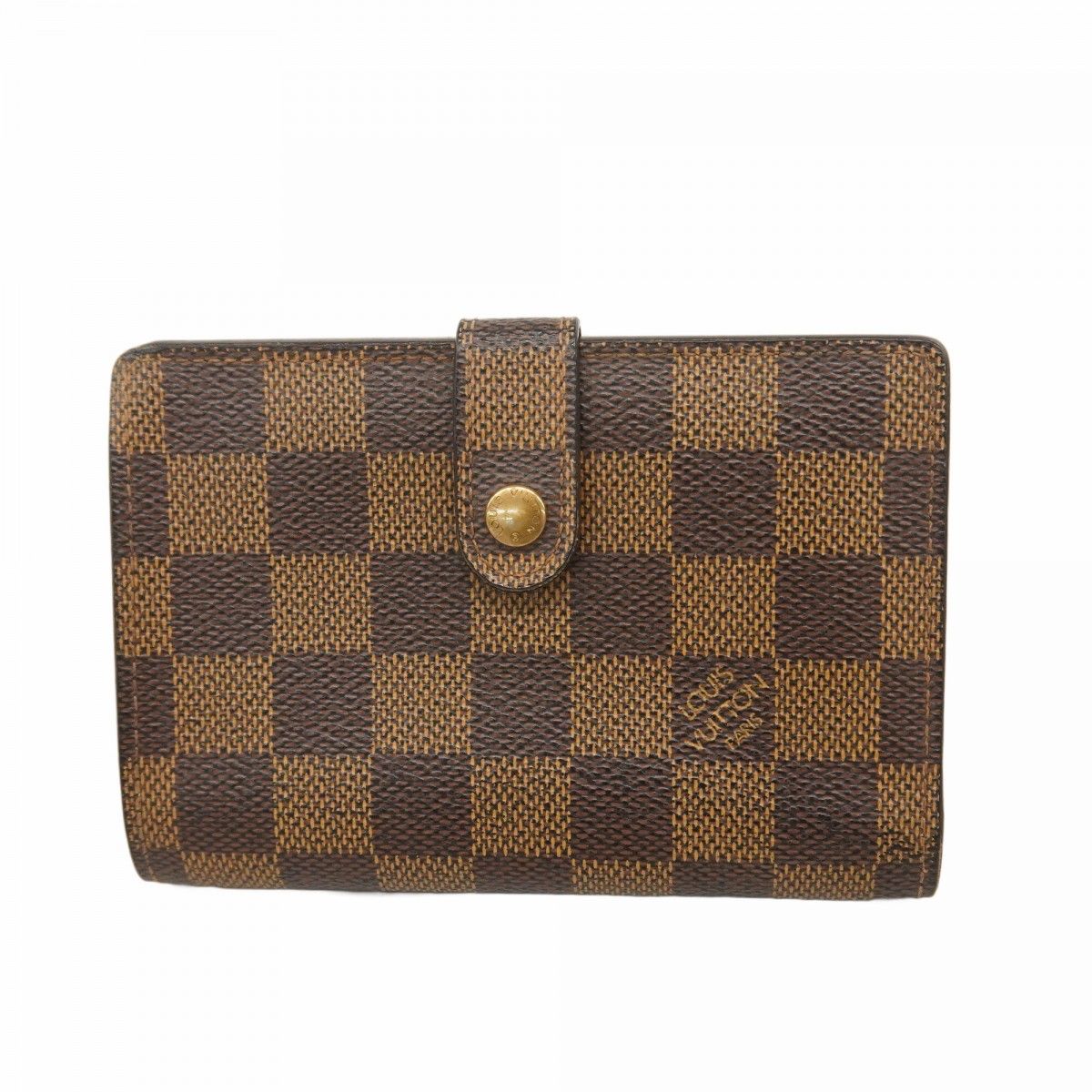 5mc2443-h ルイヴィトン 財布 ダミエ ポルトモネビエヴィエノワ N61664 エベヌ レディース