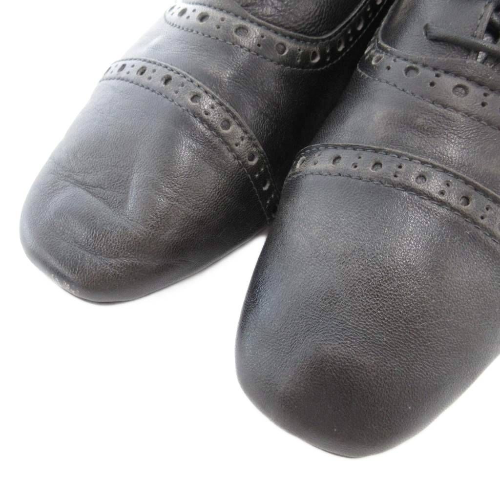 【美品】SAYA（サヤ）本革タンクソールレースアップシューズ サヤ SAYA 本革タンクソールレースアップシューズ