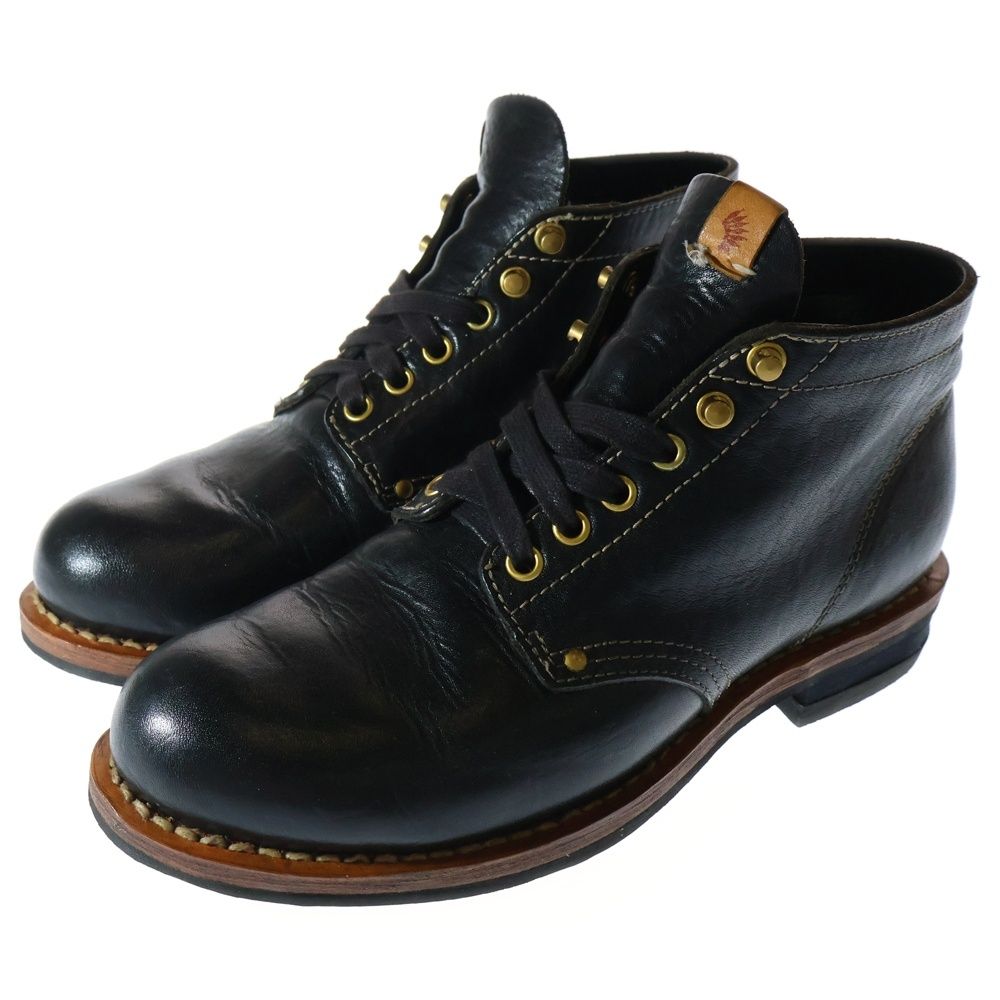 VISVIM ヴィスヴィム BRIGADIER BOOTS レザー ブルガディア レースアップ ブーツ ブラック