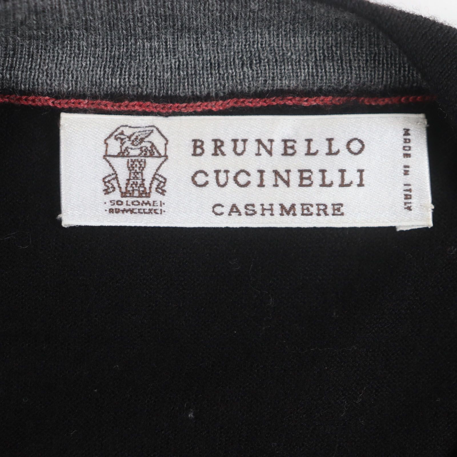 美品▽Brunello Cucinelli ブルネロクチネリ ウール カシミヤ V