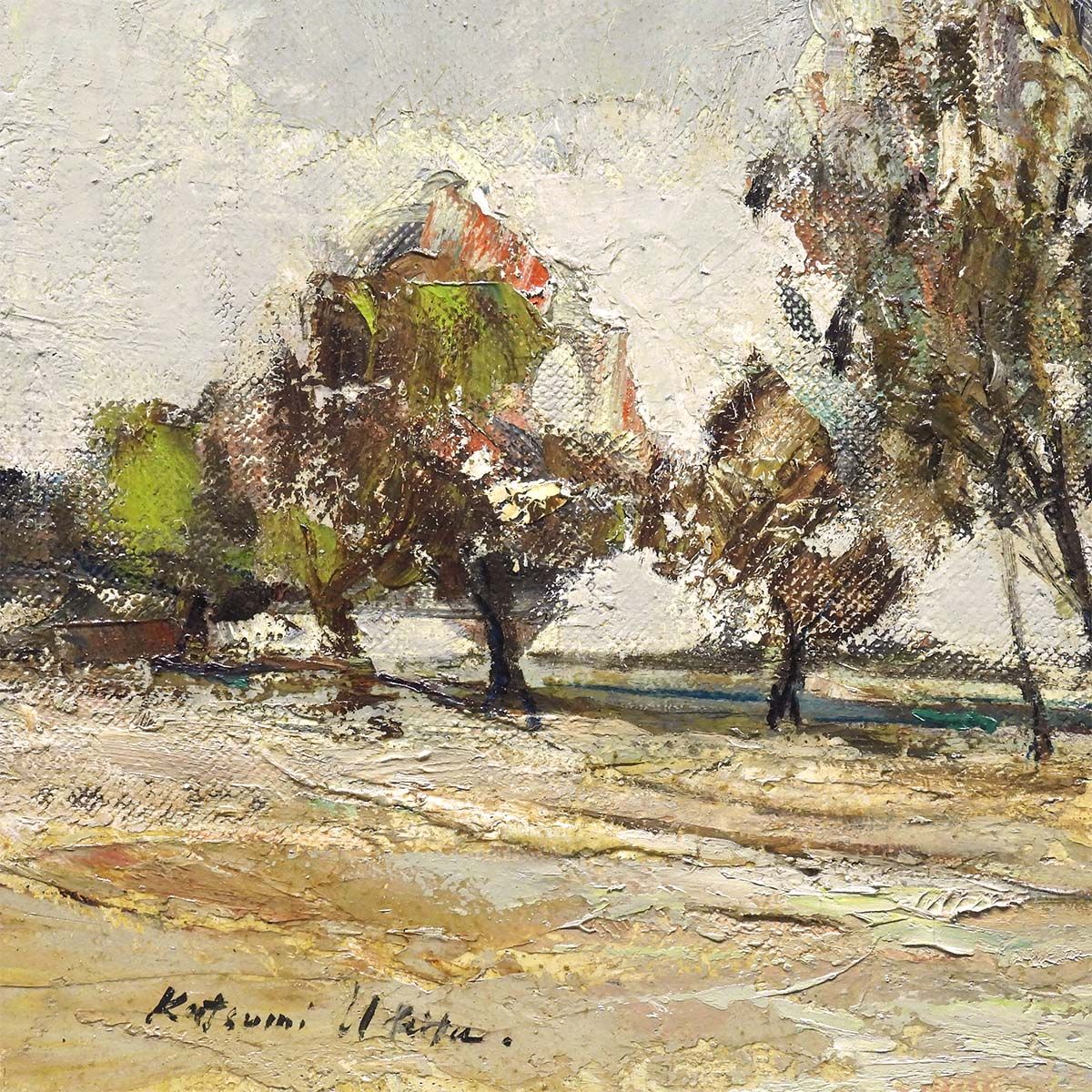 真作」作者不明 静物画 油彩画 額装 サイン有り F6号 真作」作者