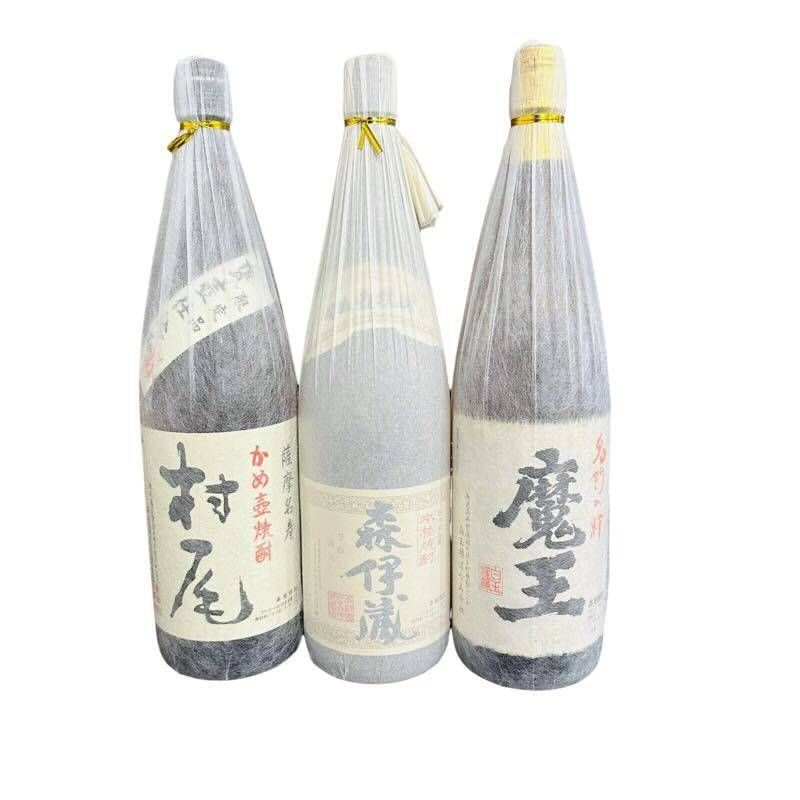 焼酎まとめ売り3本 3Mセット 森伊蔵 × 魔王 × 村尾 1800ml 25度 森伊蔵酒造・白玉醸造・村尾酒造 【新品未開栓品】  42409K280-286 - メルカリ