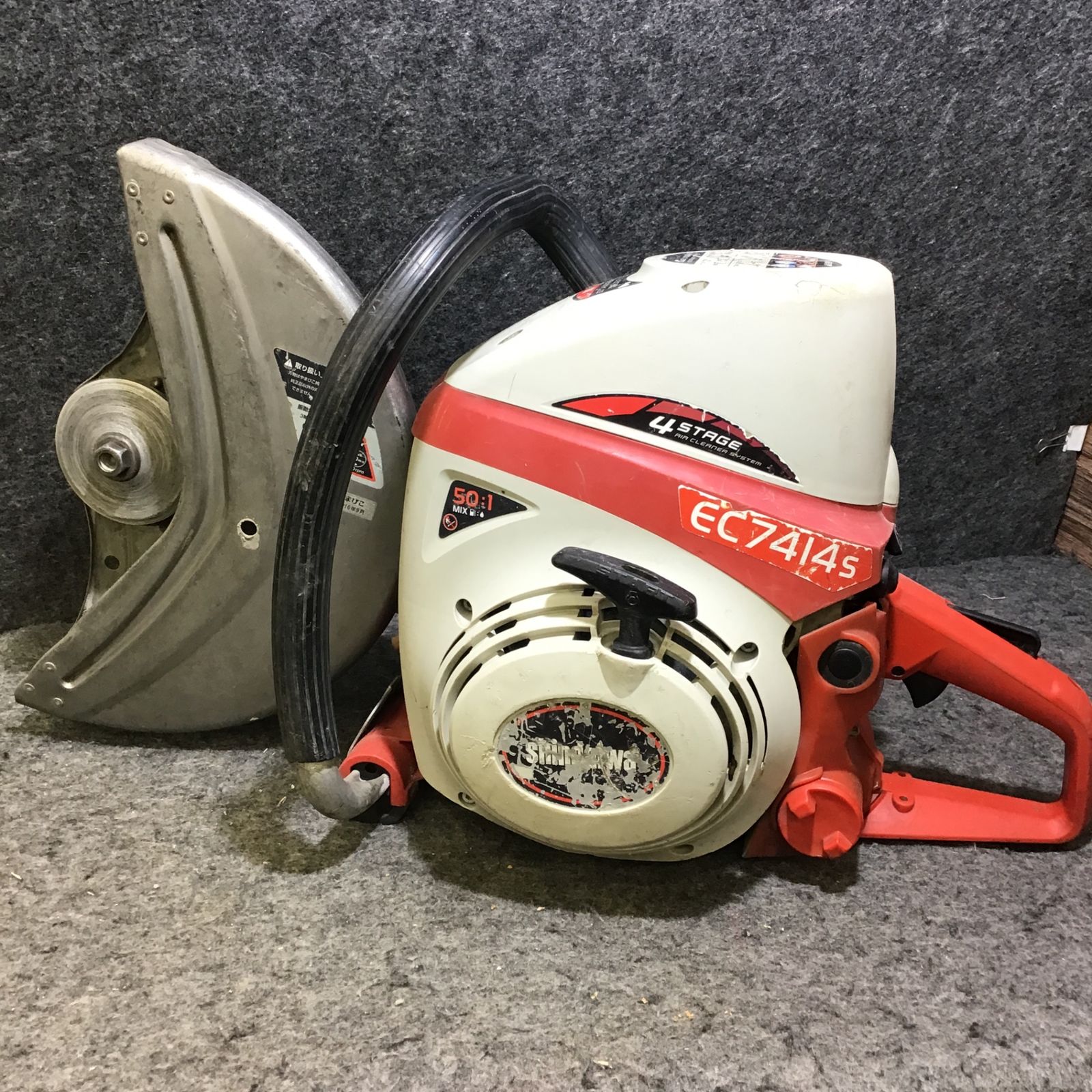 発送可！中古品】新ダイワ 360mm エンジンカッター EC7414S ※カバー