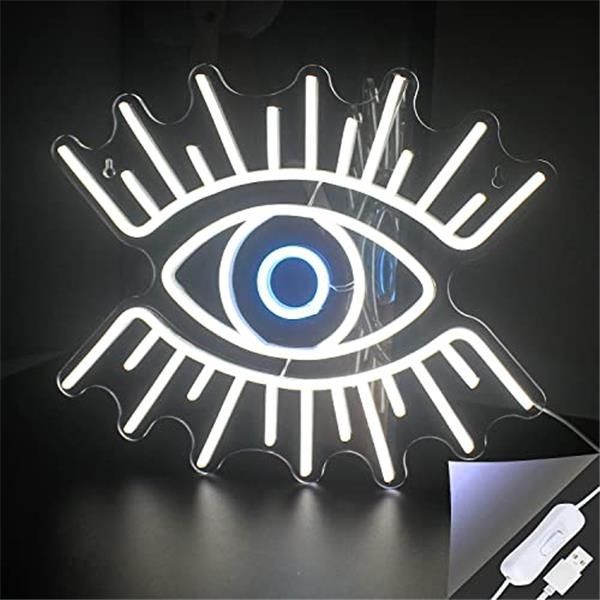 Eye(白) Wanxing Eye型 ネオンサイン LED ネオンライト インテリア 飾り ベッドルーム パーティー USB給電 壁掛け 室内照明  カシオペア・エクスプレス メルカリ