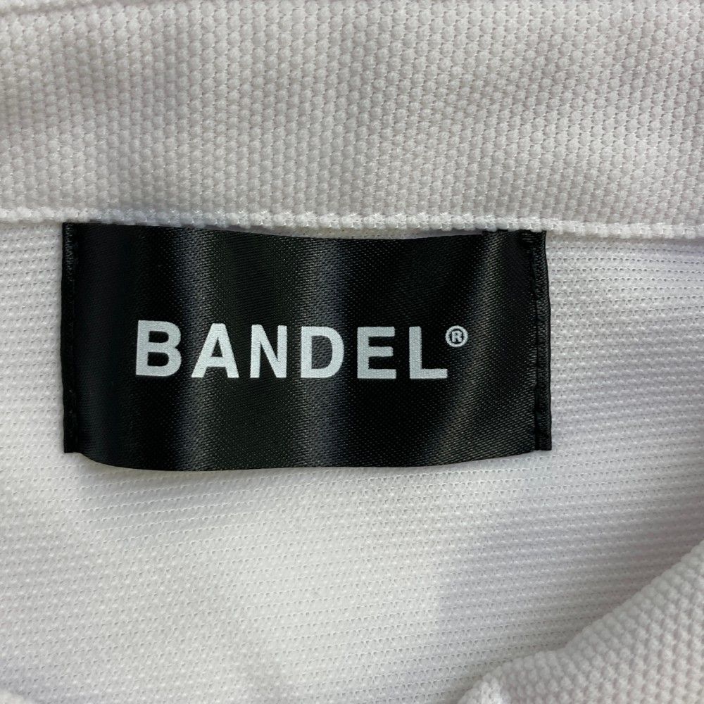 サイズ：4 BANDEL バンデル  バックロゴ 半袖ポロシャツ  ホワイト系 [240101441696] ゴルフウェア メンズ ストスト サイズ：4 BANDEL バンデル バックロゴ 半袖ポロシャツ ホワイト