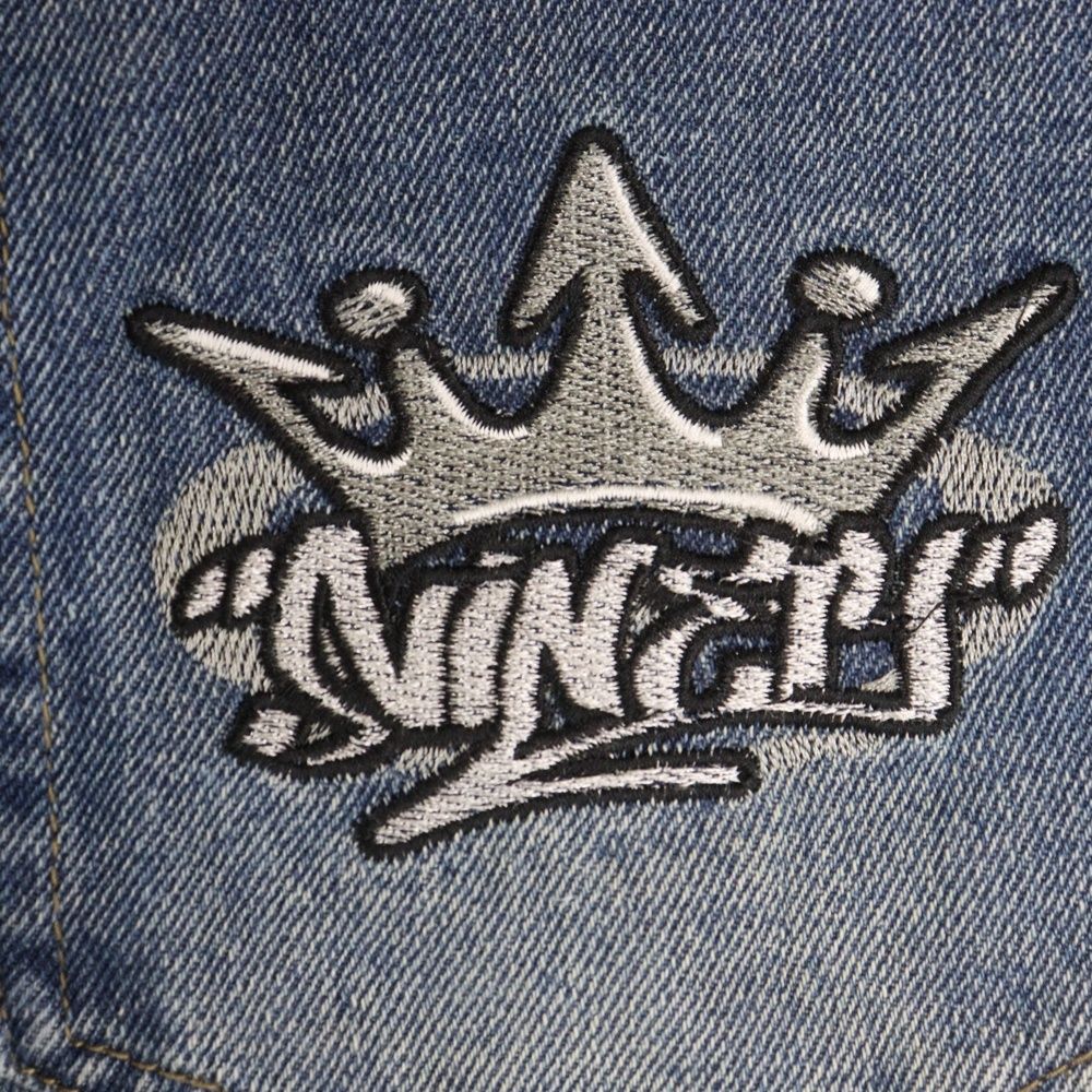 9090 (ナインティナインティ) KING LOGO VINTAGE DENIM キング ロゴ 
