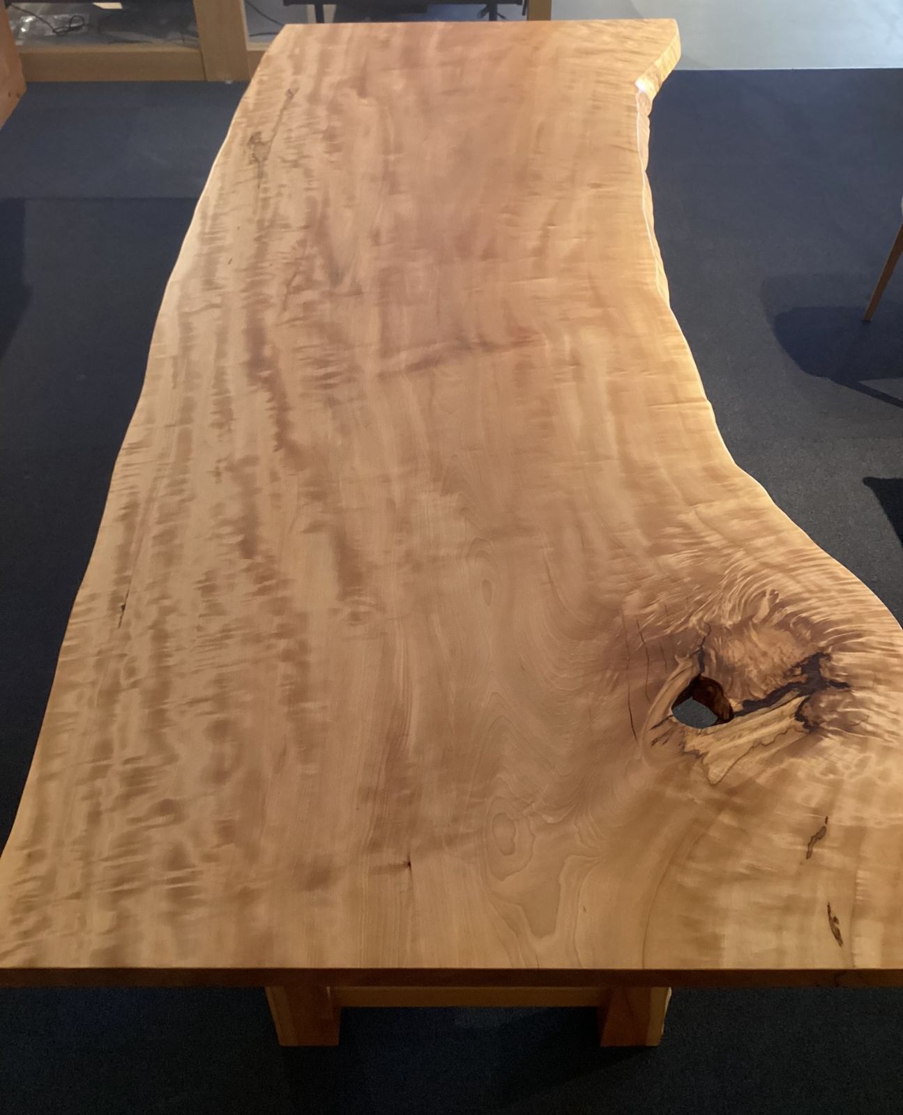 moonconn様 逸品 栃無垢材 一枚板 ダイニングテーブル 幅2000mm 栃（と