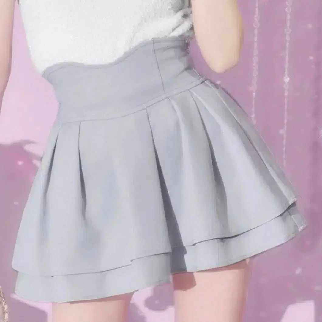 michellMacaron ミシェルマカロン テイストスカート グレー M