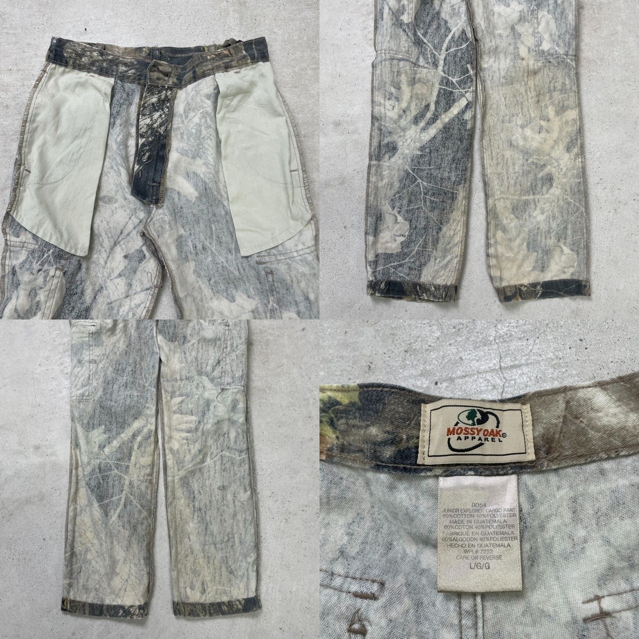 MOSSY OAK リアルツリーカモ カーゴパンツ W26相当 レディース MOSSY OAK リアルツリーカモ カーゴパンツ W26相当 レディース