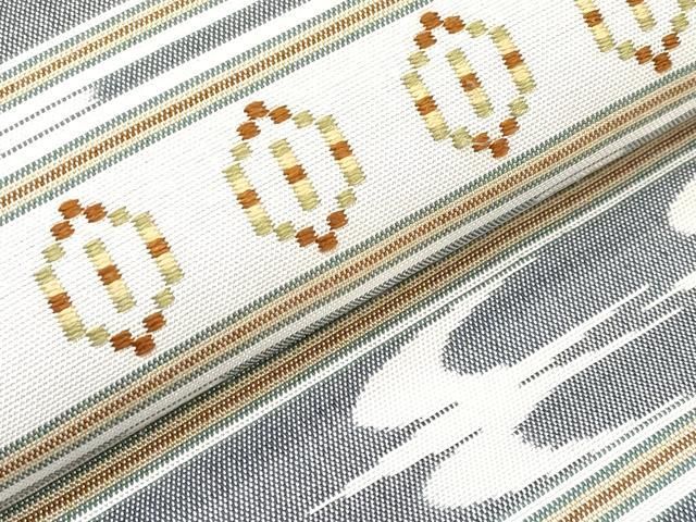 平和屋本店□希少 人間国宝 宮平初子 琉球古代織 首里花織 九寸名古屋