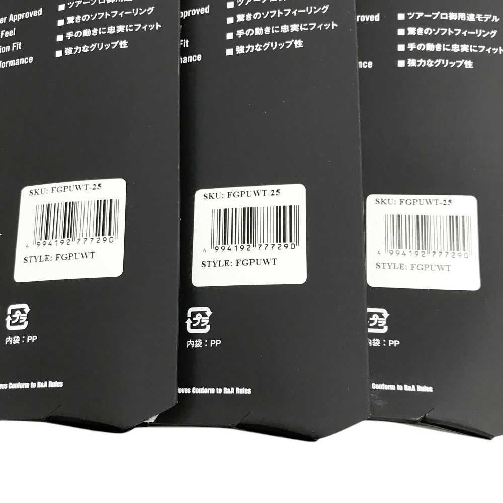 FOOT JOY フットジョイ ピュアタッチ グローブ 左手 3点セット  ホワイト系 25 [240101499499] ゴルフウェア ストスト FOOT JOY フットジョイ ピュアタッチ グローブ 左手 3点セット