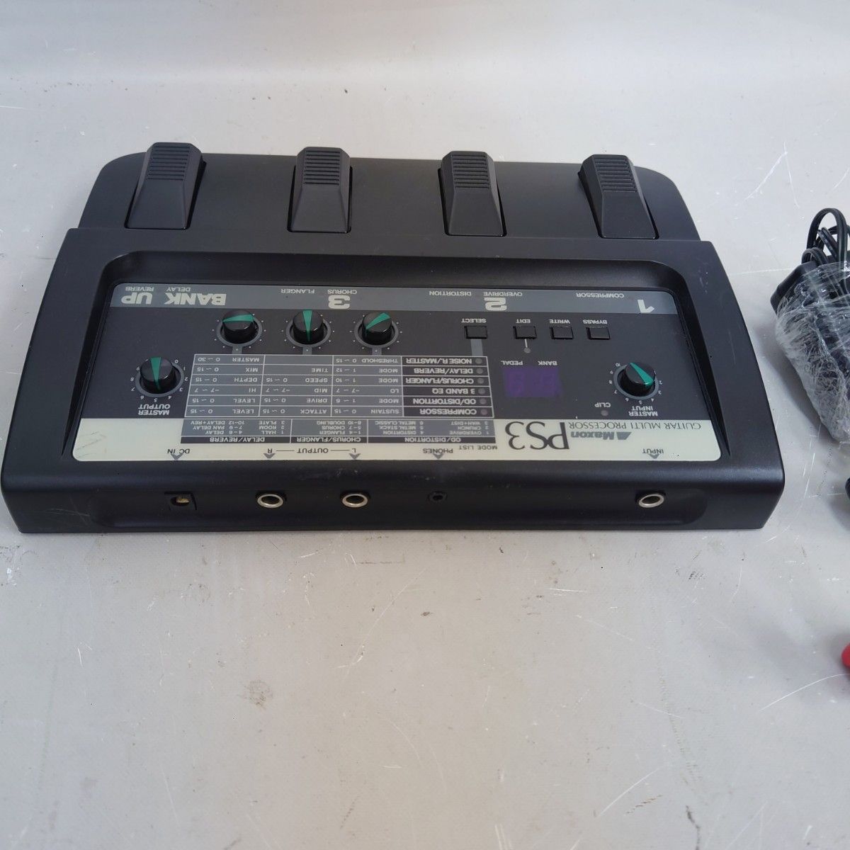 Macon PS-3 ギターマルチエフェクター 本体のみ オーバードライブ搭載 ペダル型エフェクター マコン 動作品 z-2283 メトロノーム その他 